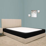 Elastic Box Spring Cover 4 Sides Wrap Around Bed Skirt Dark Gray