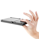 Foldable Bluetooth Keyboard with Touchpad Wireless Slim Keyboard for Windows iOS Android Device USB-B Style
