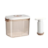 Vacuum Food Storage Container with Lid and Strainer Clear Food Storage Box with Pump for Vegetables Fruits Meat