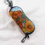 Sunglasses Soft Case Zipper Eyeglass With Belt Clip Travel Case Bag Style 2