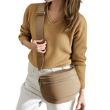Oxford Cloth Large Capacity Crossbody Bag – Lightweight Shoulder Messenger Bag for Women Caramel