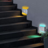 4Pcs Motion Sensor Night Lights for Stairs Indoor Hallway Stairway Bathroom RGB