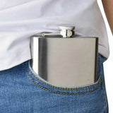 Portable Stainless Steel Hip Flask Leak Resistant for Outdoor Travel Men