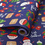 Christmas Craft Paper for Gift Wrapping Party Decor DIY Projects Blue