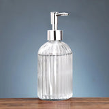 450ml Glass Soap Dispenser for Dish Soap Dispenser Bathroom Clear