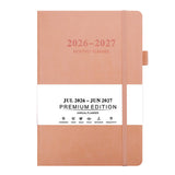 2026–2027 Monthly Planner Calendar Pink