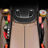 2PCS Auto Seat Gap Organizer with Cup Holders – Storage Box for Phone