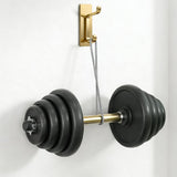 4 PCS Stainless Steel Double Adhesive Hooks with 3kg Capacity Gold