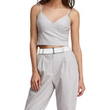 2-Pack Women’s Adjustable Stretch Belts Invisible Elastic Waistband for Pants and Dresses White