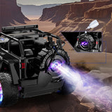 Remote Control Car with Color Lights Stickers Rechargeable Off Road Truck Black