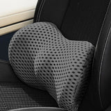 Ergonomic Lumbar Support Pillow Memory Foam Back Pillow for Auto Seat Chair Recliner Bed Gray
