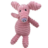 Pet Dog Chew Toy Cute Animal Shape Squeaky Plush Puppy Teeth Toy Pink Pig