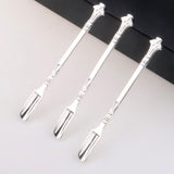 6Pcs Mini Powder Ladle Scoop Mini Spoon Spatula Metal Shovel Silver color Spoon Silver