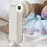 3-Speed Adjustable Oscillation Fan Bladeless Digital Display Desk Fan with Timer Setting Beige