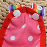 Cute Female Dog Harness Sanitary Pants – Reusable Pet Menstrual Diaper Pink