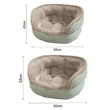 Soft Dog Bed with Anti-Slip Indoor Bed for Small Dogs Cat Green
