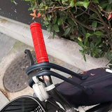 2PCS Bicycle Handlebar Grips – Rubber for MTB & BMX Red