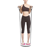 Twist Waist Board Magnetic Balance Board Foot Sole Massage Disc with Drawstrings Exercise Fitness Accessories Pink