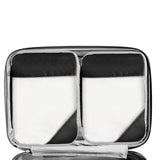 8 Set Compression Packing Cubes For Travel Essentials Expandable Luggage Storage Bags Set  with Laundry Black