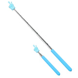 4Pcs Telescopic Teachers Pointer Extendable Hand Pointer Finger Pointer Stick Blue