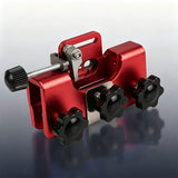 Universal Hand-Crank Blade Sharpening Tool for Fast Outdoor Yard Work Red