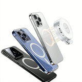 Rechargeable Folding Phone Selfie Light with Mirror – Portable Phone Fill Light White