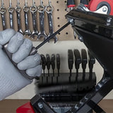 10 PCS CRV T Handle Hex Key Wrench Set with Metal Storage Stand Gray