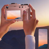 8K Digital Camera 18X Zoom Dual Lens Camera for for Video Pink