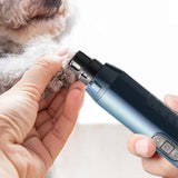 Upgraded 5-Speed Pet Nail Grinder with Led Light for Small Medium Large Dogs & Cats Blue