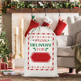 Christmas Gift Canvas Bags Santa Sacks with Drawstring Closure Style 3