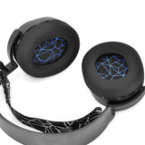 Replacement Cushion Ear Pads Compatible With Steel Series Arctis 1 3 5 7 9 Pro Gaming Headset Blue Grid Pattern