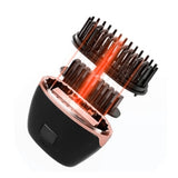 Mini Hair Straightener Rechargeable Portable Hair Straightener Brush Black