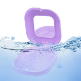 Retainer Case with Mirror and Removal Tool for Mouth Guard Storage Purple