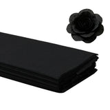 10 PCS Crepe Paper Sheets 50x100cm for Gift Wrapping and Flower Crafts Black
