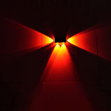 4Pcs Solar Colorful Fence Lights Outdoor Gardeb Deck Lights Step Wall Lights for Garden