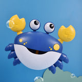 Crab Bubble Machine Bath Toy – With Music for Kids and Toddlers Bath Time Fun Blue