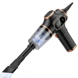 Cordless Desktop & Car Vacuum Cleaner with Blow & Suction and Digital Display Black
