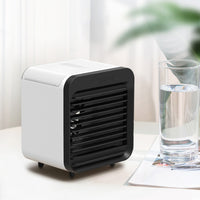 Portable Air Conditioner Fan 3 Speeds Cooling Humidifier Fan for Room Desk Bedroom Office White