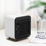 Portable Air Conditioner Fan 3 Speeds Cooling Humidifier Fan for Room Desk Bedroom Office White