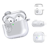 Earphones Case for Apple AirPods 4 – Soft TPU Clear Protective Case Transparent