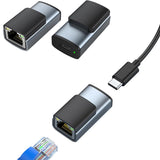 USB C RJ45 Gigabit Adapter 1000Mbps Aluminum Network Converter Style 3