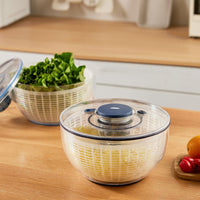 5L Vegetable and Fruit Dryer Multifunctional Salad Spinner Dark Blue
