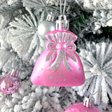 60 PCS Christmas Donut Santa Gnome Ball Hanging Ornament Set Style 2