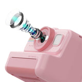 Printing Camera Instant Print 1080P Selfie Digital Camera with 64GB Card - Pink