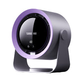 Digital Display Desk Fan Air Circulator Quiet Fan 100 Speeds Adjustable Table Fan for Camping Office Dorm Grey
