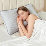 2 PCS 48x74cm Textured Cooling Polyester Pillowcases Grey