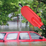 2-in-1 Car Emergency Escape Tool with Glass Breaker and Belt Cutter Red