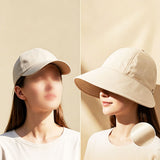 Wide Brim Sun Hat for Women Sun Hat with Ponytail Opening Foldable Adjustable Outdoor Hat for Beach Hiking Travel Beige