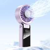 Handheld Foldable High-Speed Fan – Portable for Travel Outdoor Home and Office Lavender Purple