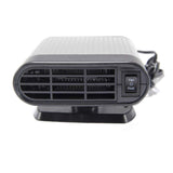 12V Car Electric Heater Cigarette Lighter Powered Heating Fan Defogger Defroster Demister Grey